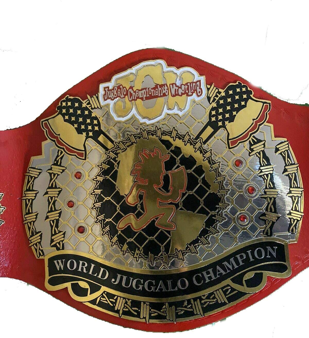 JCW Juggalo Heavyweight Wrestling Championship Title Belt Brass Zinc