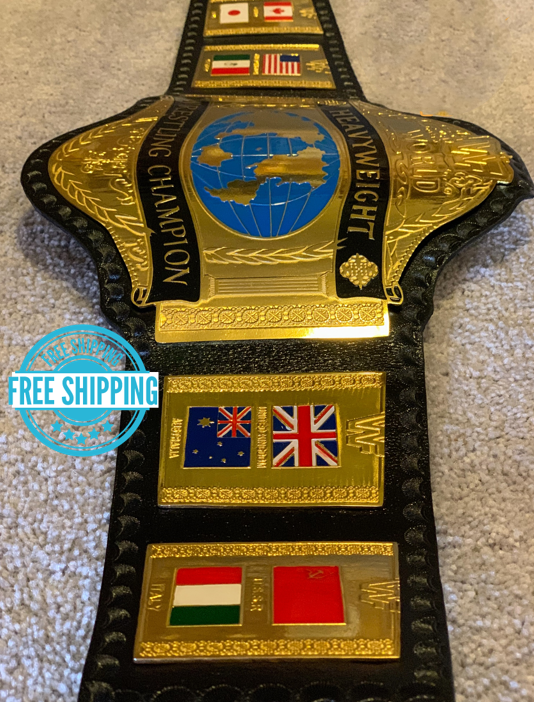 WWF HULK HOGAN 86 WORLD HEAVYWEIGHT WRESTLING CHAMPIONSHIP Replica BELT Brass Zinc