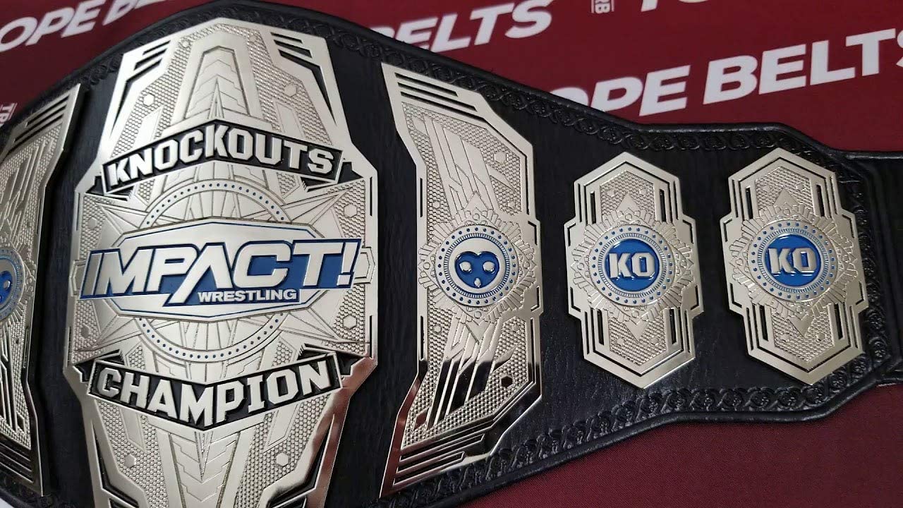 Impact Knockouts Wrestling Championship Title Belt Brass Zinc