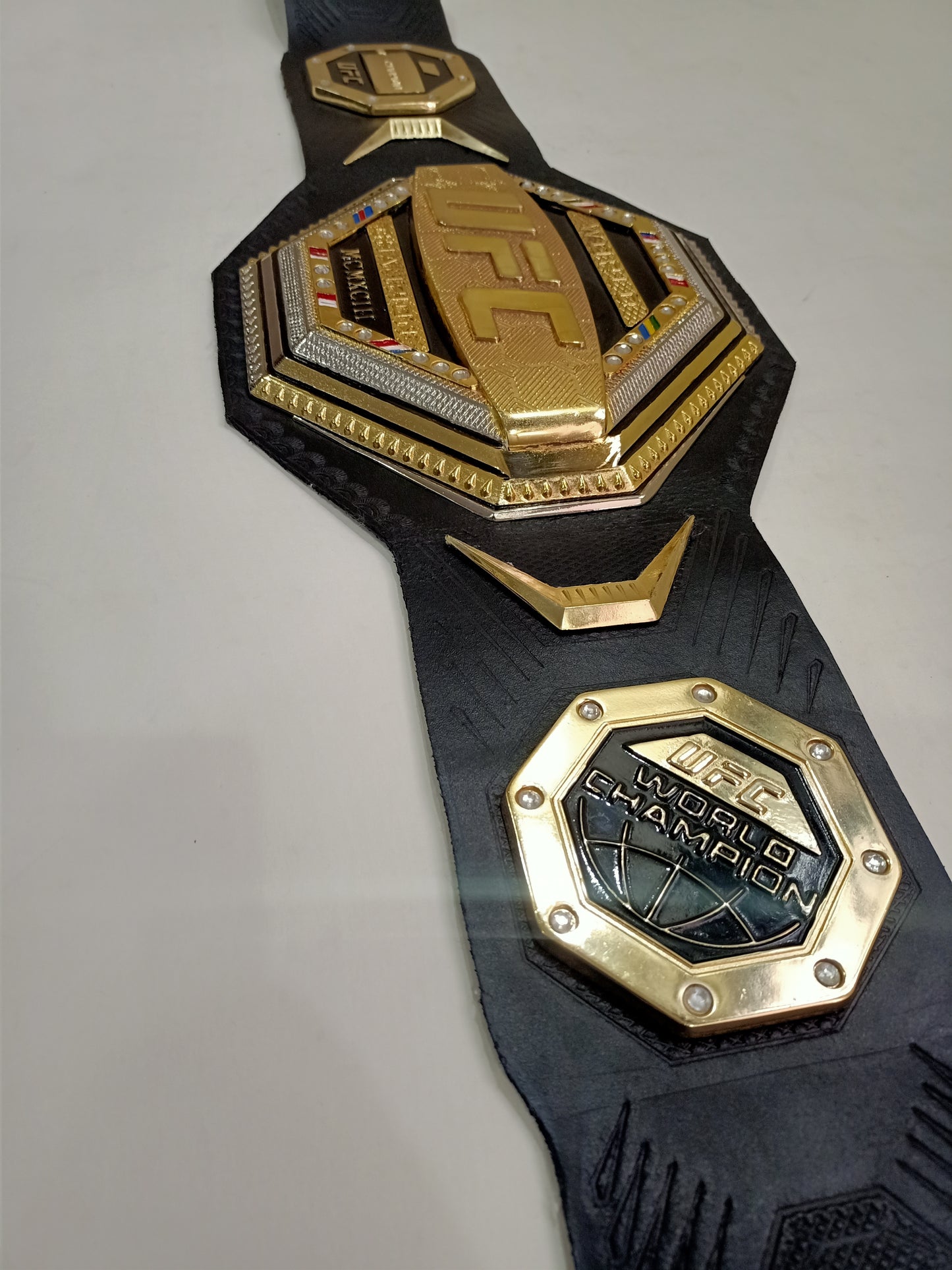 New UFC Legacy Championship Title Belt 3D Design with Steps like Original Belt