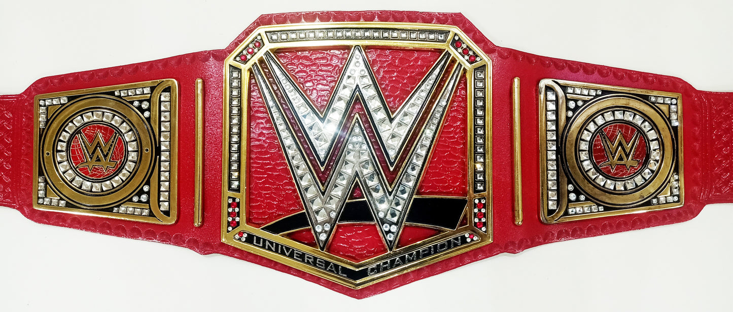 WWE Universal Championship Title Belt 3D-Red Strap