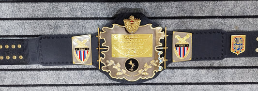 AWA World Heavy Weight Championship Title Belt With Bars