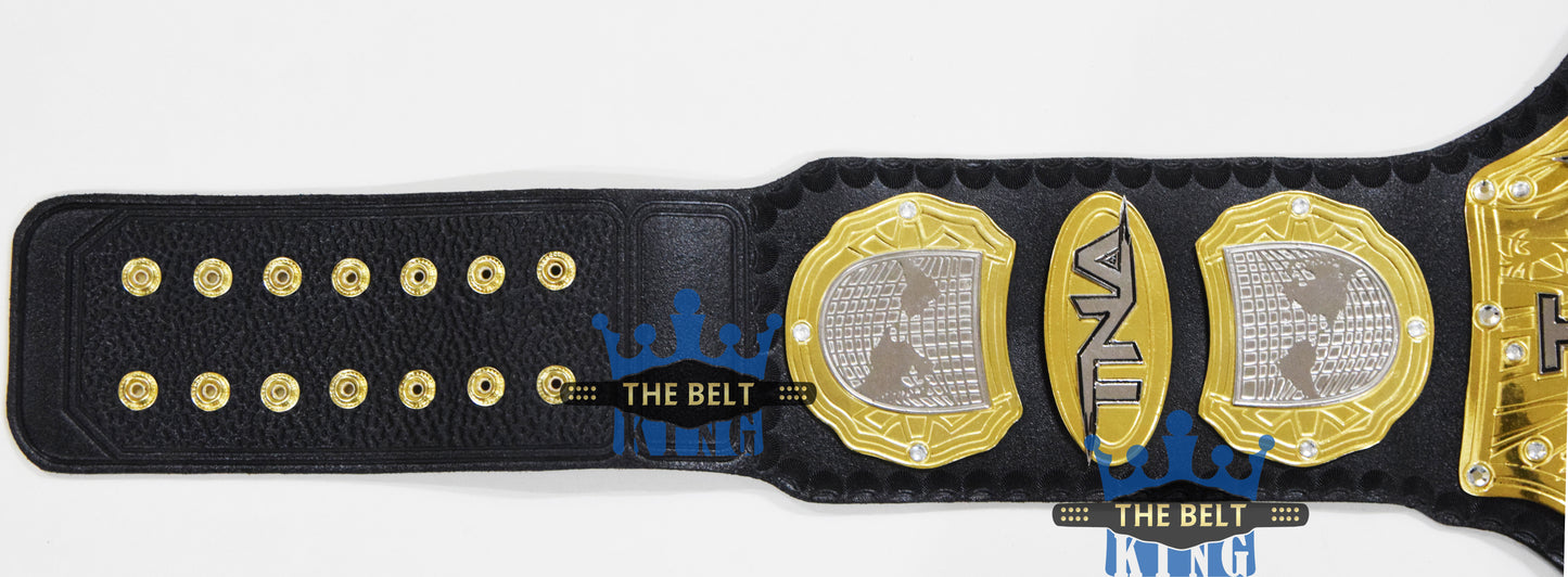 NWA Domed Globe Championship Title Belt Brass Zinc