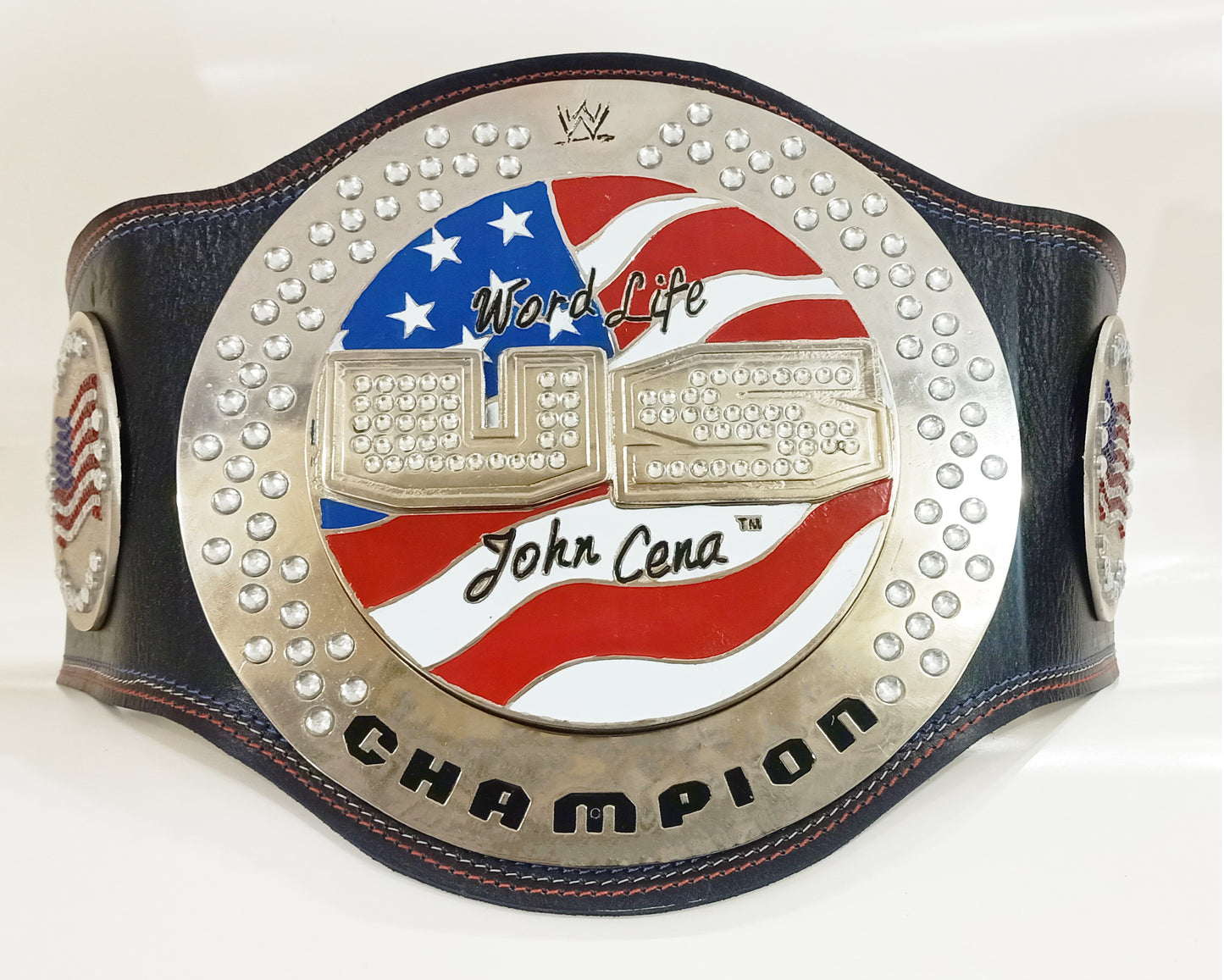 WWE John Cena Spinner World Life US Champion Belt 4mm Zinc Heavy